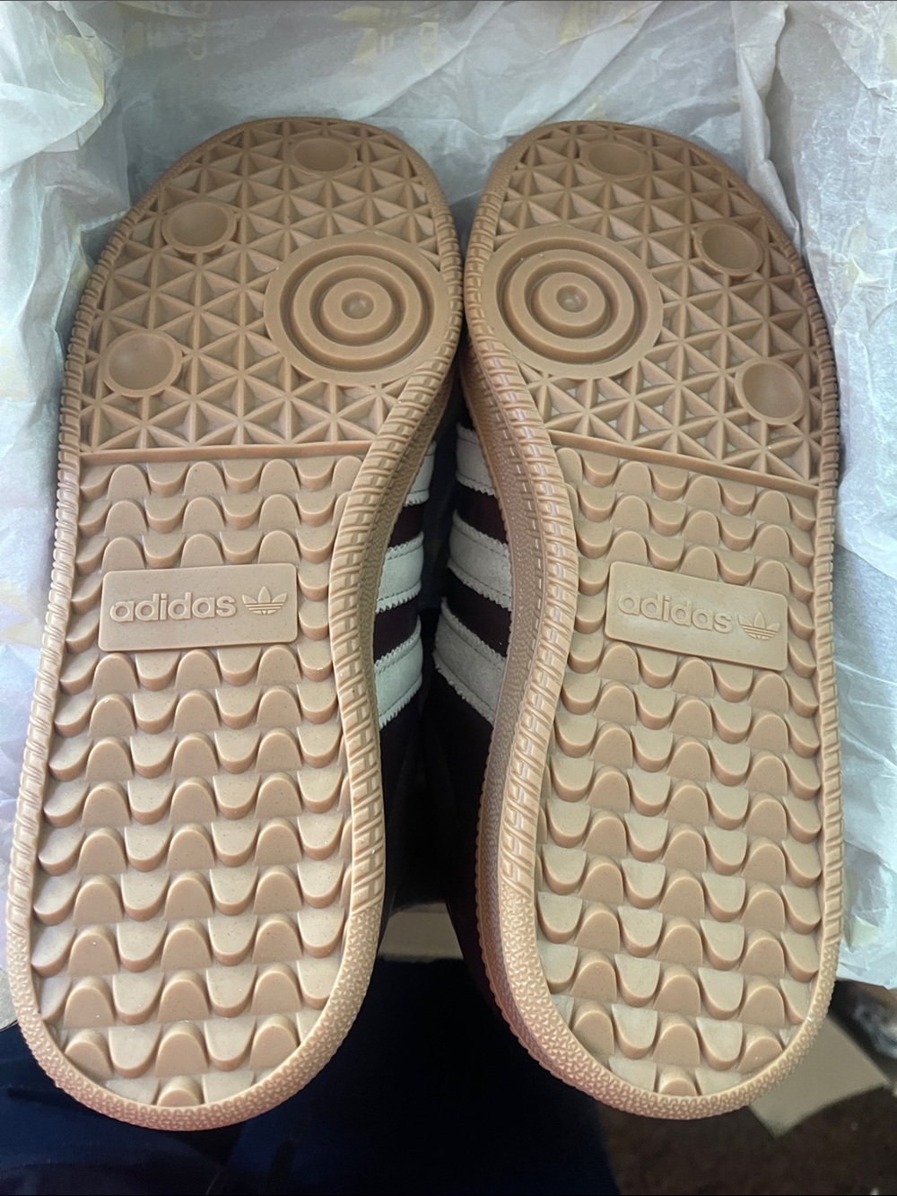 adidas Samba XLG Athletic Shoe Sneaker - Maroon & White - Picture 5 of 6